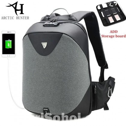 Arctic Hunter TSA Anti-theft Lock Laptop Backpack with USB
